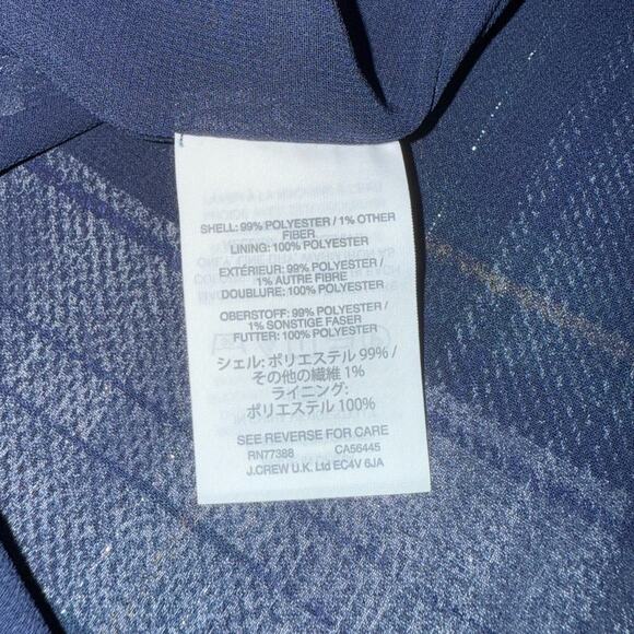 UEC J. CREW Highland Tartan Tie-Neck Halter Top Blouse SZ 10 - Picture 10 of 11